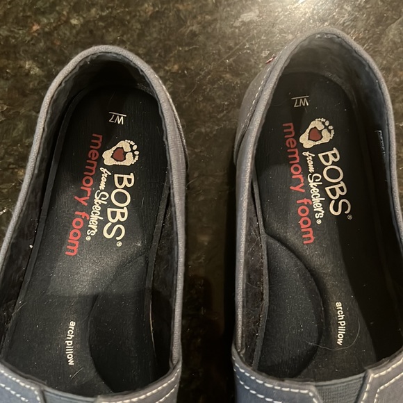 Bob’s flats by Skechers with memory foam navy blue size 7 - Picture 3 of 6